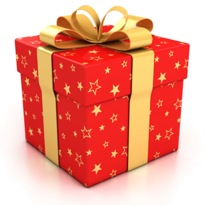 卡通手繪圖片卡通禮盒 紅色精美禮盒