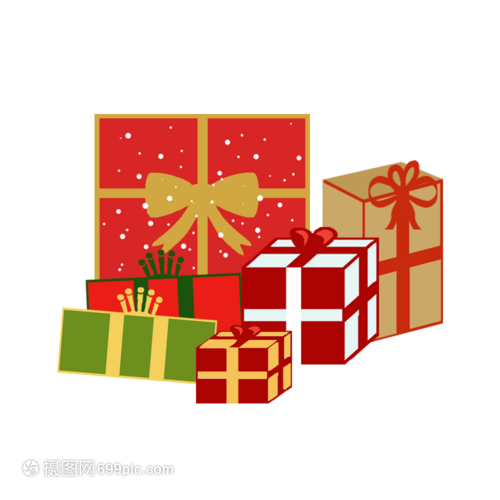 手繪卡通禮物盒